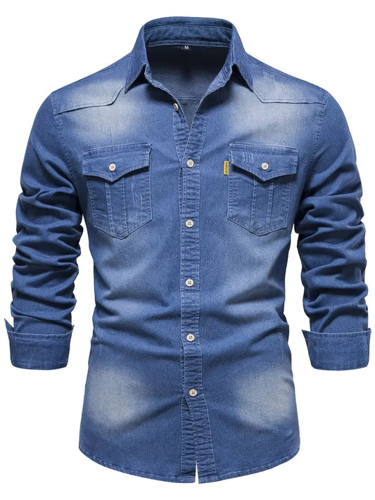 Bernhard - Chemise en Denim pour Hommes