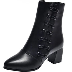 Simpy-Bottines en cuir