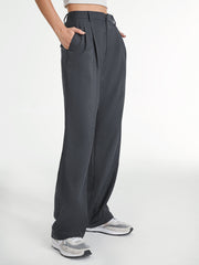 Ingrid - Pantalon Droit Taille Haute