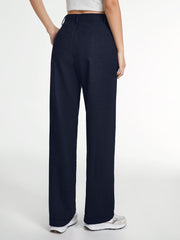 Ingrid - Pantalon Droit Taille Haute