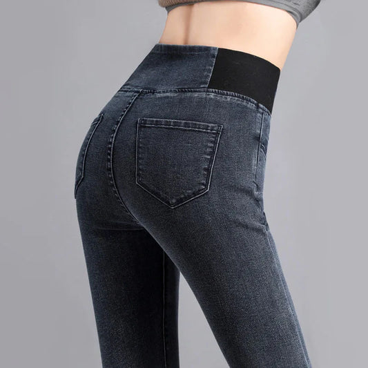 Leia- Jean Slim Taille Haute pour Femme