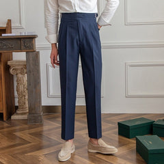 Ellis - Pantalon Classique À Taille Haute Avec Boucle Pour Homme