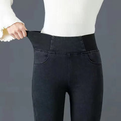 Leia- Jean Slim Taille Haute pour Femme