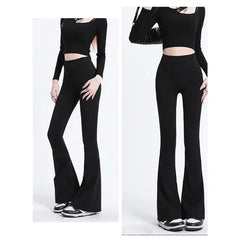 Daine-Pantalon Slim Flare Femme