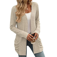 Mirana-Cardigan Décontracté Uni pour Femme