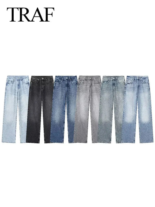 Angeli- Pantalon Décontracté en Denim