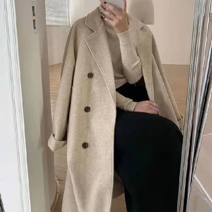 Roswita- Manteau Mi-long Femme Hiver Épais