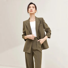 Toriya-Ensemble Blazer Pantalon Femme