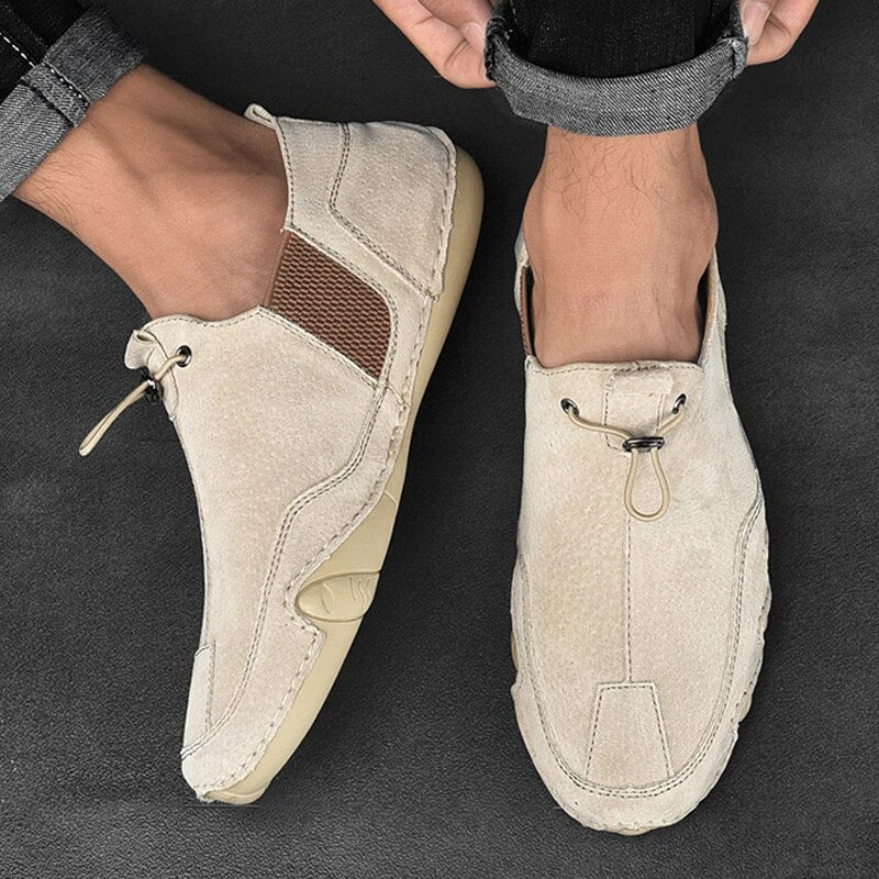 Shaun - Mocassins En Cuir Véritable Pour Hommes