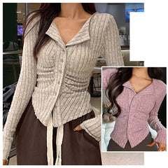 Kio-Cardigan en Tricot Doux pour Femme