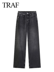 Angeli- Pantalon Décontracté en Denim