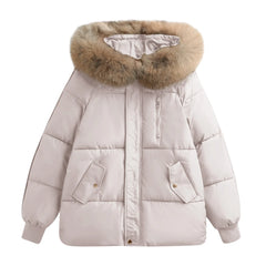 Yvila-Manteau à Capuche Hiver Femme