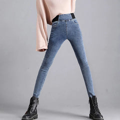 Fotini-Jean Skinny Taille Haute Femme