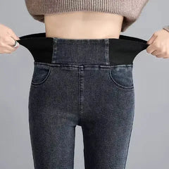 Leia- Jean Slim Taille Haute pour Femme