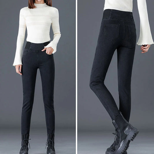 Fotini-Jean Skinny Taille Haute Femme