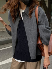 Laline-Cardigan en Tweed pour Femme