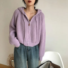 Mada- Cardigan à Manches Longues pour Femme