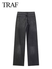 Angeli- Pantalon Décontracté en Denim