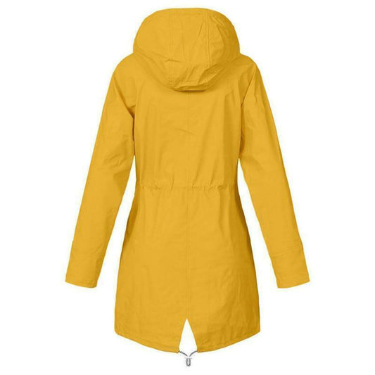 Mayne Manteau Long Imperméable À Capuche Pour Femme