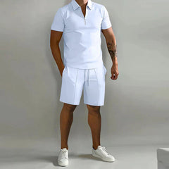 Alfie - Polo Luxe Et Short Ensemble D'Été Pour Homme