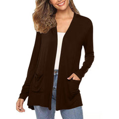 Elenita-Cardigan Long Femme Léger