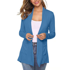 Elenita-Cardigan Long Femme Léger