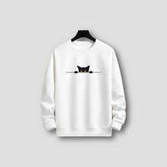 Emil - Sweatshirt Graphique Chat Noir