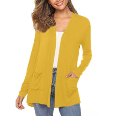 Elenita-Cardigan Long Femme Léger