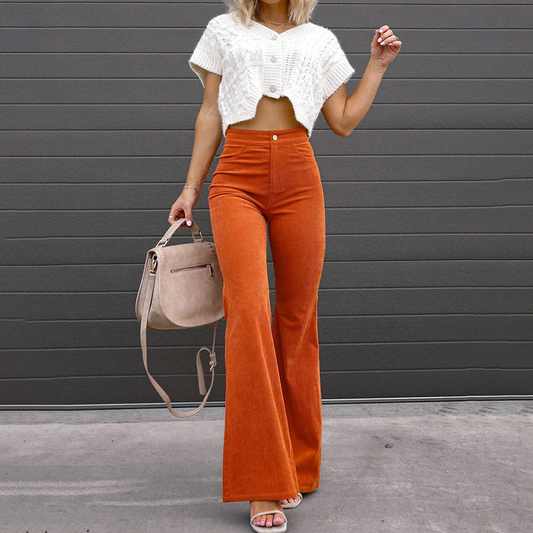 Aria - Pantalon Évasé Style Vogue