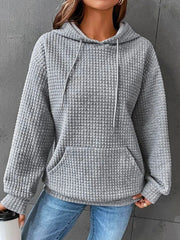 Lili-Sweat à capuche gris avec motif