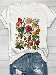 Silke T-Shirt Floral Élégant