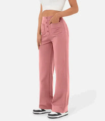 Cody - Pantalon Élastique Casual Taille Haute