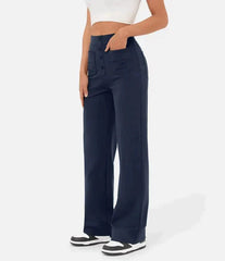 Cody - Pantalon Élastique Casual Taille Haute