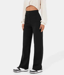 Verana - Pantalon Taille Haute Avec Boutons Et Poches Multiples