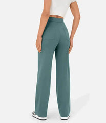 Rowena - Pantalon Casual Taille Haute Élastique