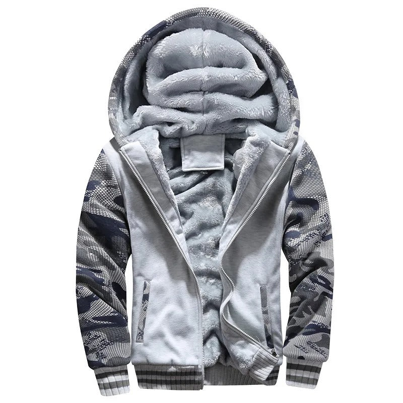 Mathis - Veste Épaisse Camouflage à Capuche Pour Homme