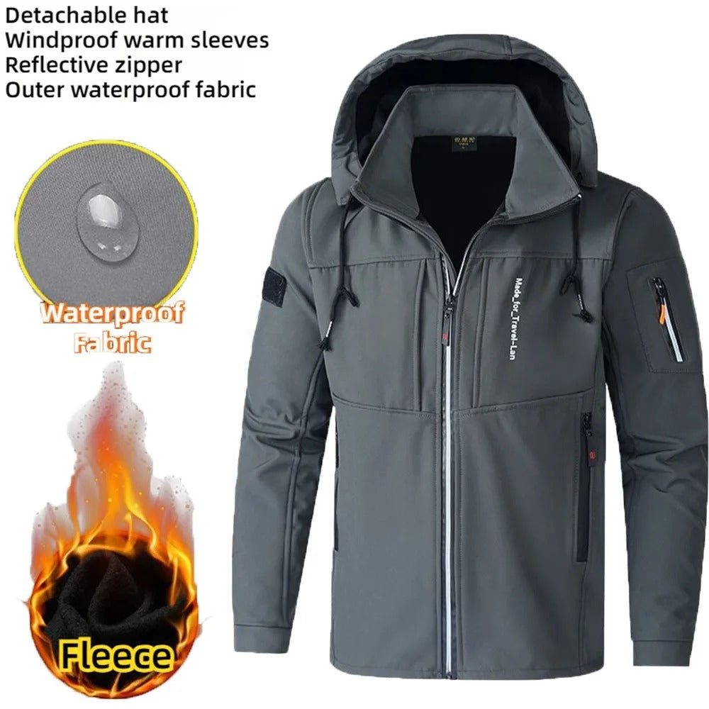 David - Veste D'Extérieur Imperméable Pour Homme