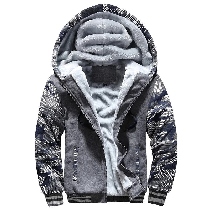 Mathis - Veste Épaisse Camouflage à Capuche Pour Homme