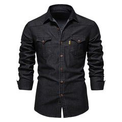 Bernhard - Chemise en Denim pour Hommes