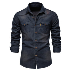 Bernhard - Chemise en Denim pour Hommes